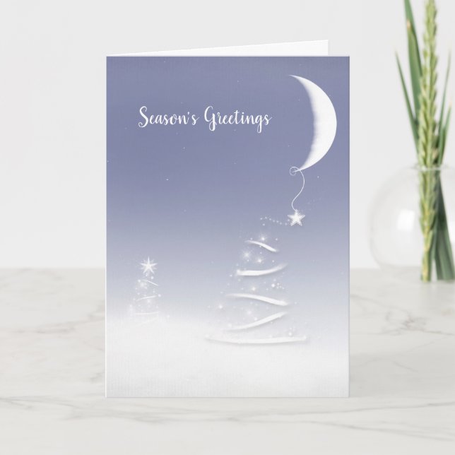 Cartes Pour Fêtes Annuelles Bonnes Fêtes Crescent Moon (Devant)