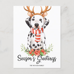 Cartes Pour Fêtes Annuelles Bonnes Fêtes de chien dalmate Noël