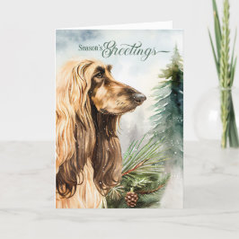 Cartes Pour Fêtes Annuelles Bonnes Fêtes de chien de chien afghan