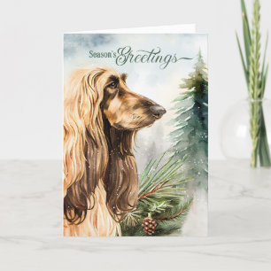 Cartes Pour Fêtes Annuelles Bonnes Fêtes de chien de chien afghan
