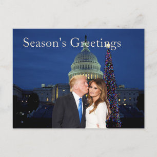 Cartes Pour Fêtes Annuelles Bonnes Fêtes de Donald et Melania