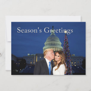 Cartes Pour Fêtes Annuelles Bonnes Fêtes de Donald et Melania