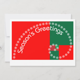 Cartes Pour Fêtes Annuelles Bonnes Fêtes de Fibonacci