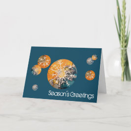 Cartes Pour Fêtes Annuelles Bonnes Fêtes de flocon de neige