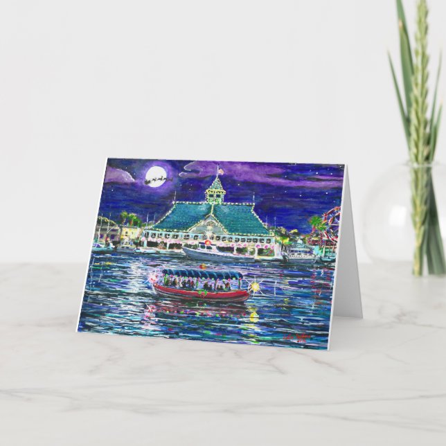 Cartes Pour Fêtes Annuelles Bonnes fêtes de la plage de Newport (Devant)