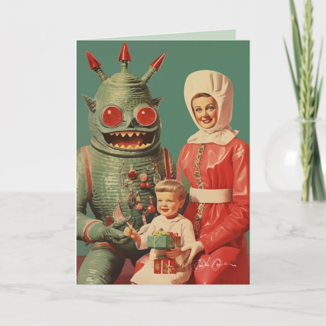 Cartes Pour Fêtes Annuelles Bonnes Fêtes de notre famille (Devant)