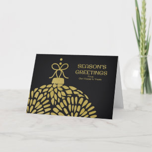 Cartes Pour Fêtes Annuelles Bonnes Fêtes de notre maison à la vôtre