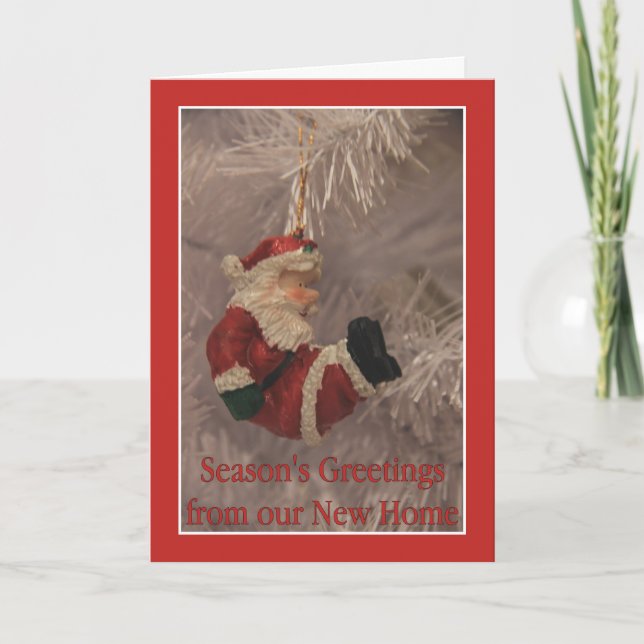 Cartes Pour Fêtes Annuelles Bonnes Fêtes de notre nouvelle maison (Devant)