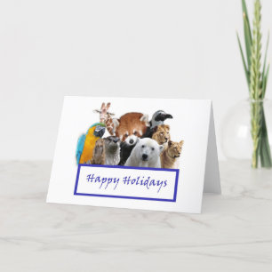 Cartes Pour Fêtes Annuelles Bonnes fêtes de notre zoo !