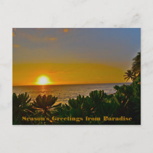 Cartes Pour Fêtes Annuelles Bonnes Fêtes du Paradis sur Terre