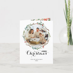 Cartes Pour Fêtes Annuelles Bonnes Fêtes florales de Noël 3 Photo