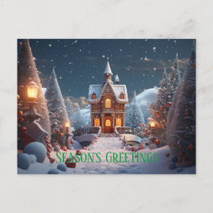 Cartes Pour Fêtes Annuelles Bonnes Fêtes Maison de pain d'épices Noël