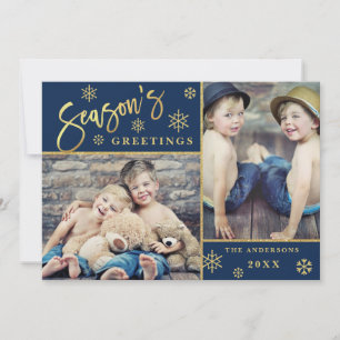Cartes Pour Fêtes Annuelles Bonnes Fêtes Moderne 2 PHOTO Salutation