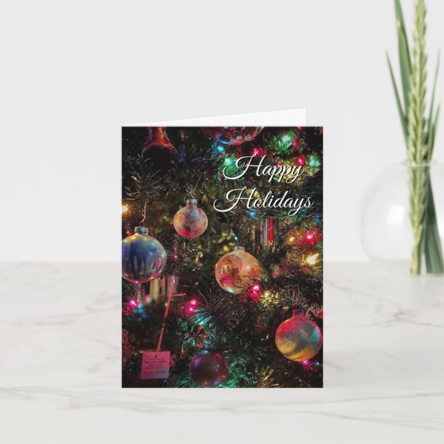 Cartes Pour Fêtes Annuelles Bonnes fêtes ornements (Devant)