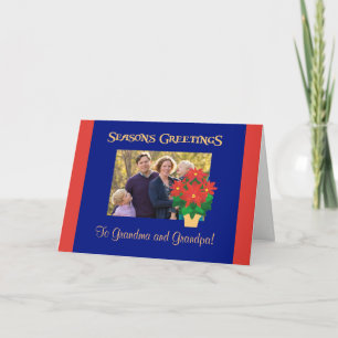 Cartes Pour Fêtes Annuelles Bonnes Fêtes Poinsettia pour personnaliser