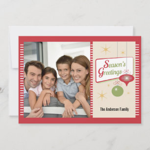Cartes Pour Fêtes Annuelles Bonnes Fêtes Retro 2 Photo Noël