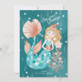 Cartes Pour Fêtes Annuelles Bonnes Fêtes Sirène