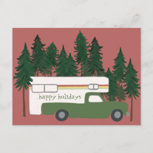 Cartes Pour Fêtes Annuelles BONNES VACANCES Camping Camper Camping Camping Cam