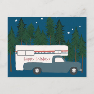 Cartes Pour Fêtes Annuelles BONNES VACANCES Camping Camper Camping Camping Cam