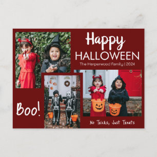 Cartes Pour Fêtes Annuelles Boo citrouille jack-o-lanterne Halloween Collage p