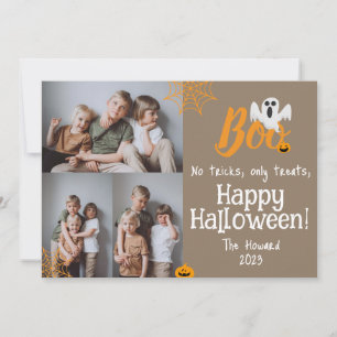 Cartes Pour Fêtes Annuelles Boo citrouille jack-o-lanterne Halloween Collage p