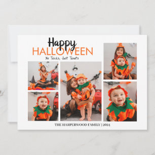 Cartes Pour Fêtes Annuelles Boo citrouille jack-o-lanterne Halloween Collage p