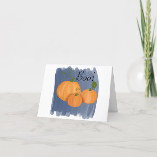 Cartes Pour Fêtes Annuelles Boo Citrouilles