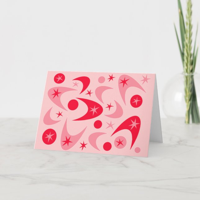 Cartes Pour Fêtes Annuelles Boomerangs rétro (Devant)