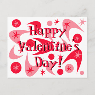 Cartes Pour Fêtes Annuelles Boomerangs rétro Valentine