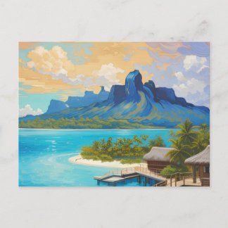 Cartes Pour Fêtes Annuelles Bora Bora Île Polynésie française Art
