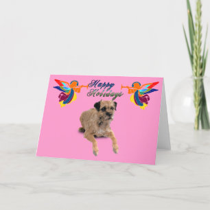 Cartes Pour Fêtes Annuelles Border Terrier Christmas Greeting Card