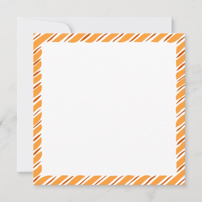Cartes Pour Fêtes Annuelles Bordure de Thanksgiving d'automne rustique Texte p (Devant)