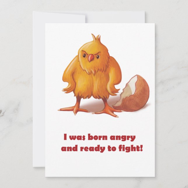 Cartes Pour Fêtes Annuelles Born to fight (Devant)
