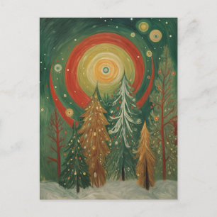 Cartes Pour Fêtes Annuelles Bosquet Céleste d'Hiver