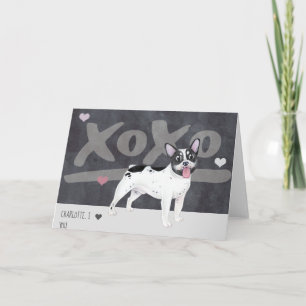 Cartes Pour Fêtes Annuelles Boston Terrier - French Bulldog Valentines Day