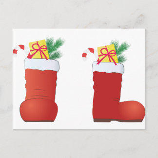 Cartes Pour Fêtes Annuelles Bottes de Noël