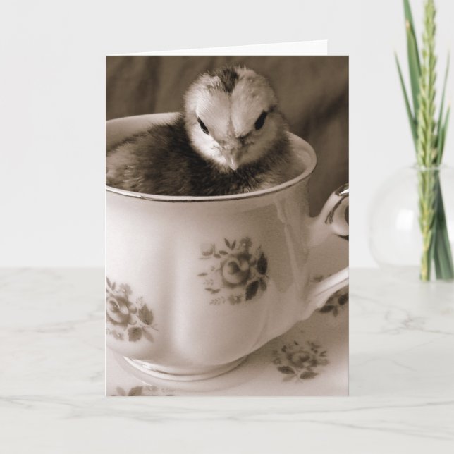 Cartes Pour Fêtes Annuelles Bottes En Tasse De Thé (Devant)