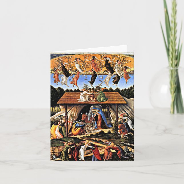 Cartes Pour Fêtes Annuelles Botticelli - La Nativité Mystique (Devant)