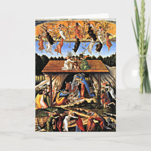 Cartes Pour Fêtes Annuelles Botticelli - La Nativité Mystique