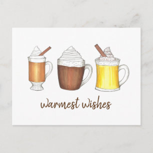 Cartes Pour Fêtes Annuelles Bouchon de rhum à beurre de cacao chaud