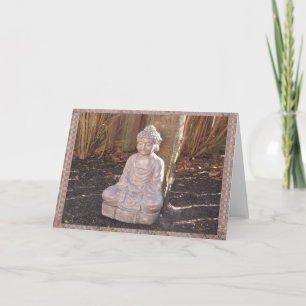 Cartes Pour Fêtes Annuelles Bouddha Bouddhiste Statue Idole Spirituelle Paix H