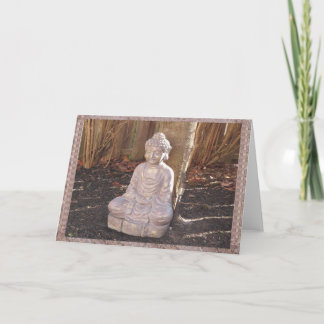 Cartes Pour Fêtes Annuelles Bouddha Bouddhiste Statue Idole Spirituelle Paix H
