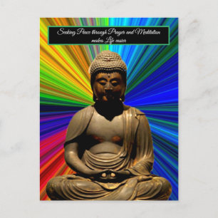 Cartes Pour Fêtes Annuelles Bouddha en méditation