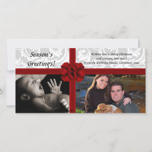 Cartes Pour Fêtes Annuelles Boue-Cadeaux Faux, Photocard de Noël 2 photos