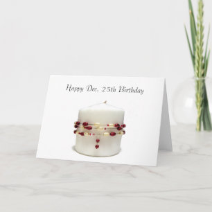 Cartes Pour Fêtes Annuelles Bougie d'anniversaire Noël