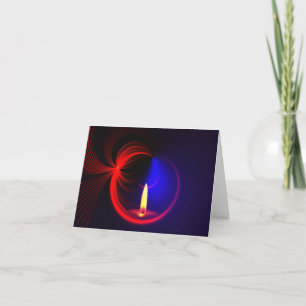 Cartes Pour Fêtes Annuelles Bougie de Noël Design abstrait