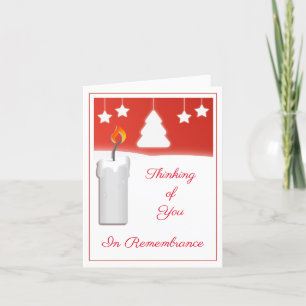 Cartes Pour Fêtes Annuelles Bougie de Noël en souvenir de vous