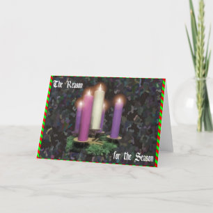Cartes Pour Fêtes Annuelles Bougies d'avènement