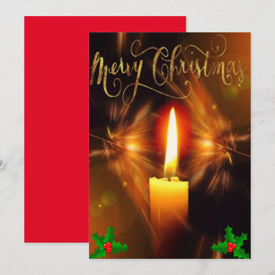 Cartes Pour Fêtes Annuelles Bougies de Noël de vacances élégantes