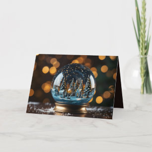 Cartes Pour Fêtes Annuelles Boule à neige de Noël